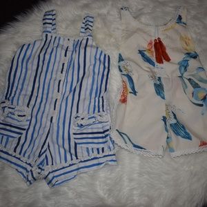 3T Girls Romper Lot